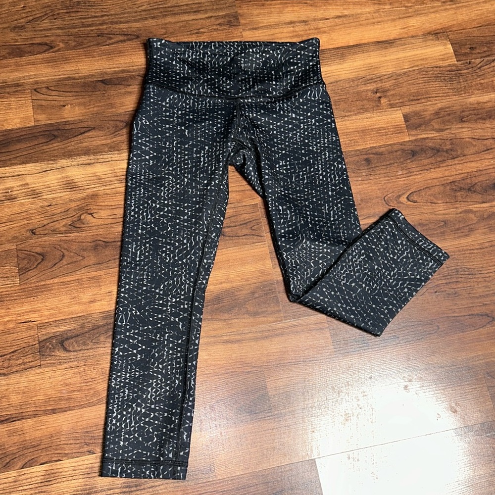 lululemon athletica Black and White Patterned Leggings